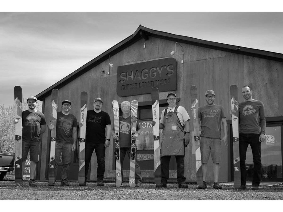 The Shaggy's team outside their Copper Country ski shop